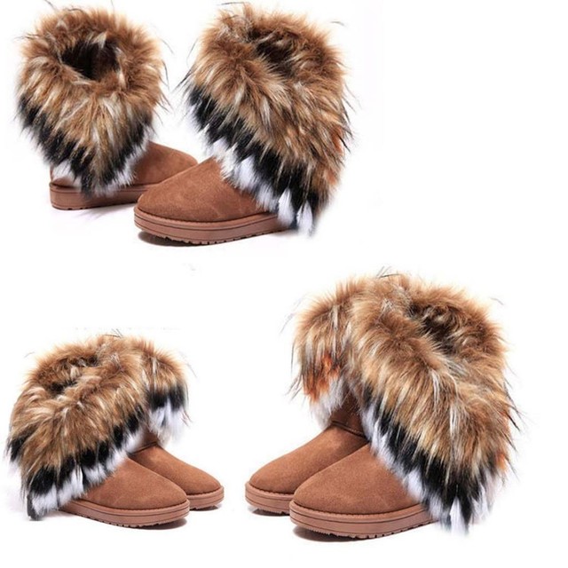 aiglentine fur boots