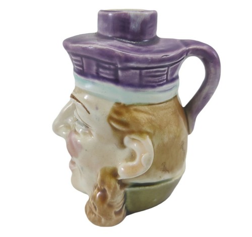 Sarreguemines Majolica Type Face Bottle READ!!! - Picture 12 of 12