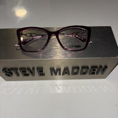 STEVE MADDEN LOURDES PURPLE 51/16/135 EYEGLASSES FRAMES ONLY BRAND