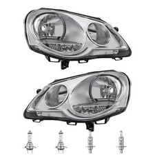 Scheinwerfer Set links & rechts H1/H7 für VW Polo 9N_ 9A4 9A2 9N2 inkl. Lampen