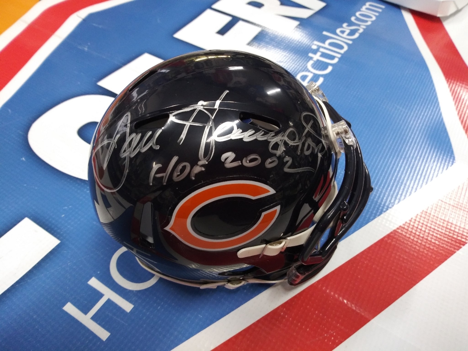DAN HAMPTON BEARS SIGNED MINI HELMET- TRISTAR COA 