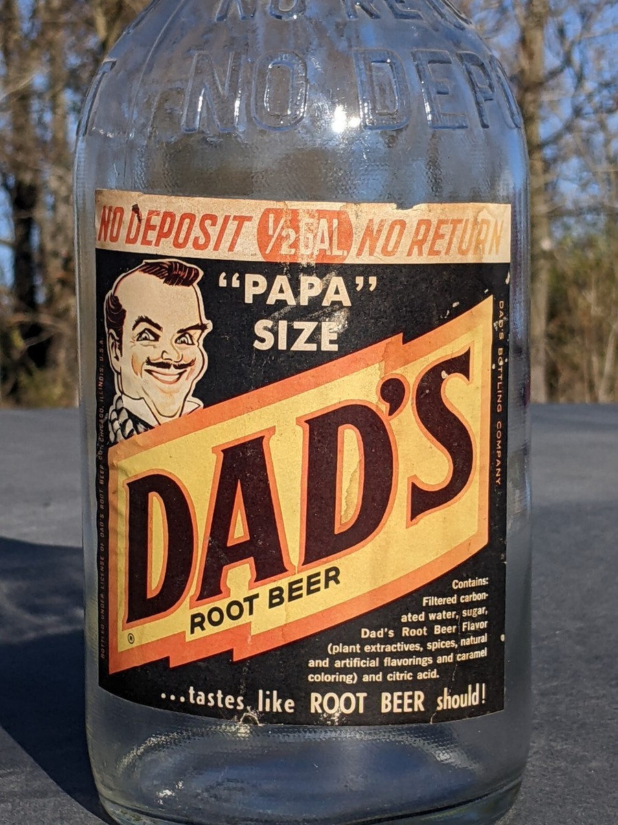 Dads Root Beer, Papa Size bottle In CLEAR glass | eBay