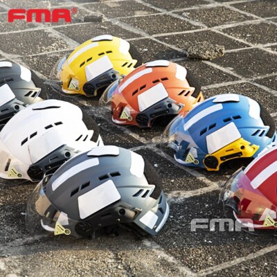 FMA Fire Rescue Helmet Light Adjustable Safety Emergency Helm Knob Quick System