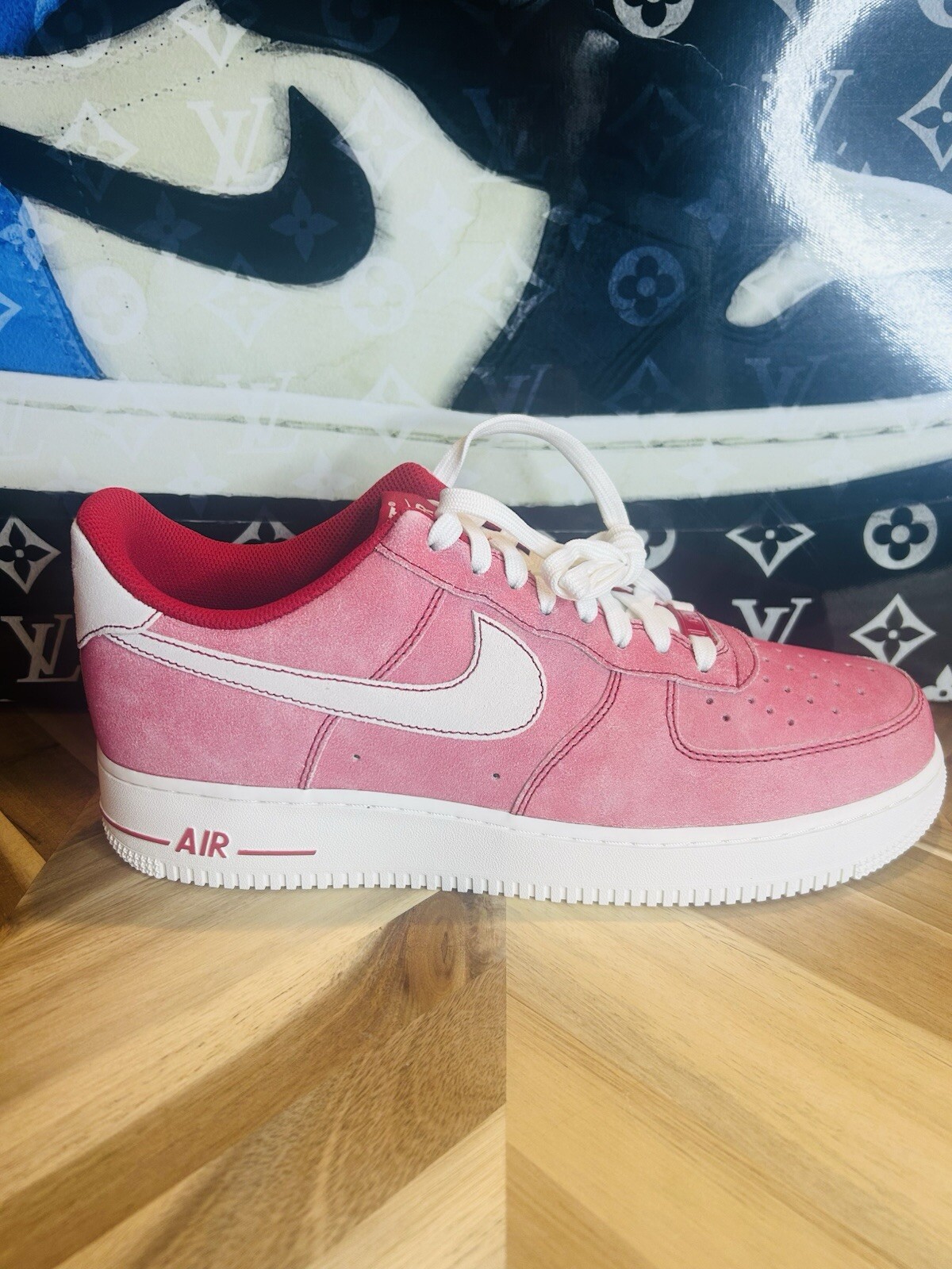 Nike Air Force 1 07 Lv8 Dusty Red Men’s Size 11.5 Gym Red Sail DH0265-600