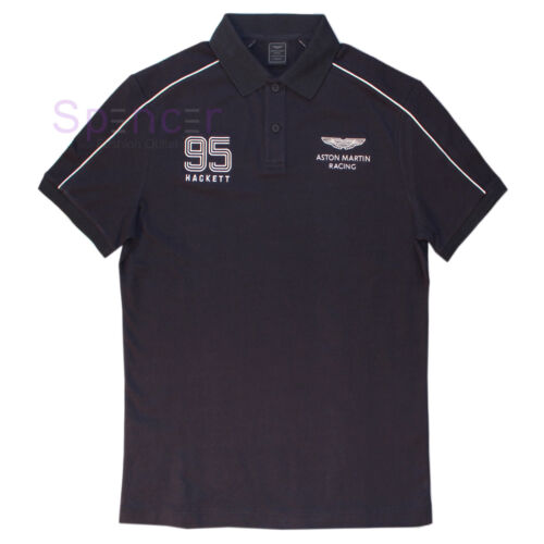 HACKETT MEN ASTON MARTIN RACING SHLDR PANEL POLO SHIRT SLIM FIT Size M Was £100 - Picture 1 of 9