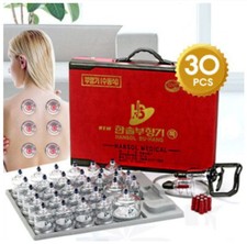 New Cupping Therapy Set Natural Remedies Massage [30 Cup] + Pumping Handle GIFT 