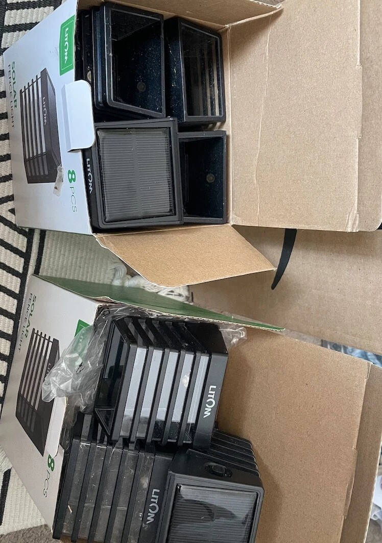 Litom solar cheap fence lights