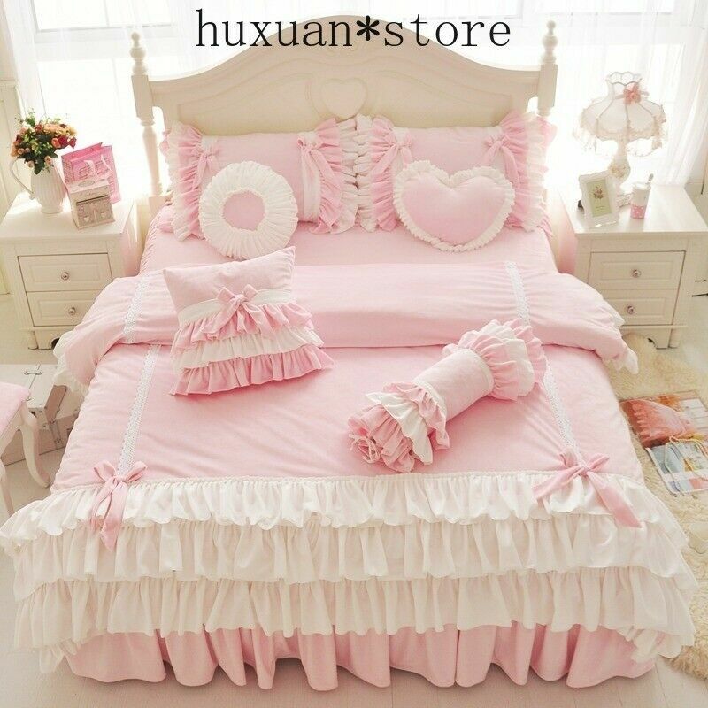 Pillow Girls Flannel Bed Sheets Flannel Piece Cotton Queen Size