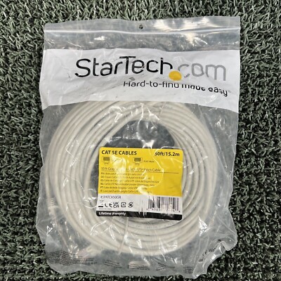 StarTech.com Cat5e Patch Cable with Snagless RJ45 Connectors - 50 ft, Gray (#84)