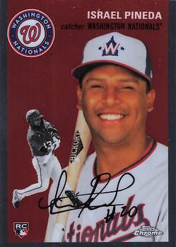 Israel Pineda 2023 Topps Chrome Platinum Anniversary #153 RC Nationals - Picture 1 of 2