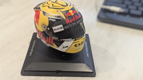 Max Verstappen 1:5 Mini Helmet 2018 Austrian Grand Prix Red Bull Racing - New - Picture 5 of 9