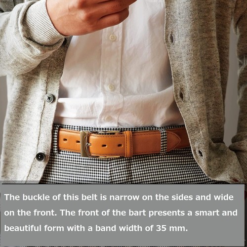 Genuine Leather Belt Width 35mm Himeji Leather Gentleman Recommended Item - Picture 35 of 58