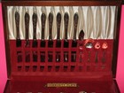 1910-1942 Oneida 34 Pc. Community Silver Plate Flatware w/Case + 8 mini Spoons — photo 2