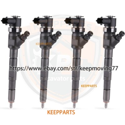 New 4PCS Diesel Fuel Injector 33800-4A600 0445110277 for Hyundai D4CB VGT Bosch