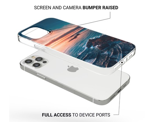 Beach Sunset Phone Case Ocean Phone Cover for iPhone 16 15 14 13 12 11 Samsung - 第 5/11 張圖片