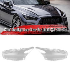 Coppia Faro Proiettore Trasparente Lente Sinistro + Destro per Infiniti Q50 2014-2021
