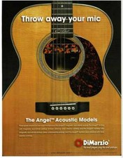 2011 DiMARZIO Angel Acoustic Guitar Pickups magazine ad
