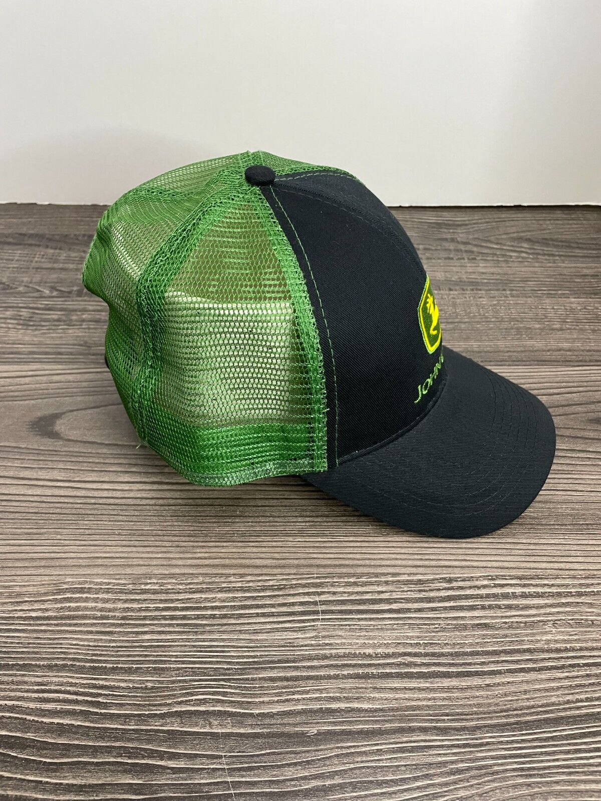 John Deere Mens Trucker Snapback Hat Cap Green Bl… - image 3