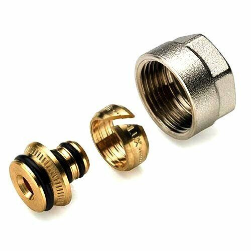 Manifold Connector for 16x2 mm PE-X * PE-RT * PE-X/AL/PE-X hydronic pipes - Picture 1 of 3