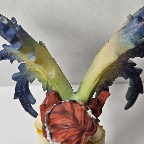 Resin Fairy Figure Statue with Calla Lilly flowers 10" Multicolor wings - Picture 9 of 19