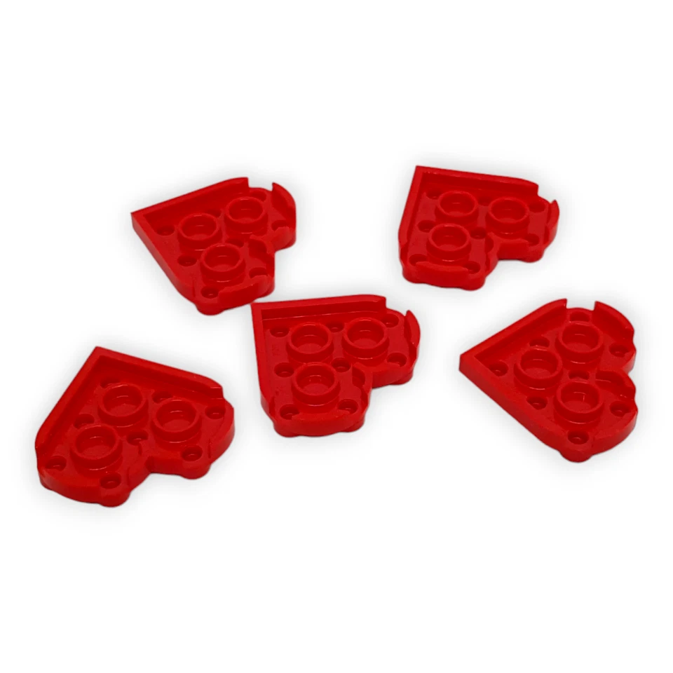 5x Lego Herz Platten 3x3 Noppen Rot 39613 Liebe Liebeserklärung Paare NEUWARE - Bild 4 von 4