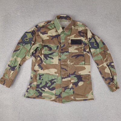 US Army Woodland Camo Coat BDU Adult Medium Reg Green 8415