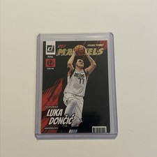 🏀2022-23 Luka Doncic Panini Donruss Net Marvels Insert 17 Press Proof Gold