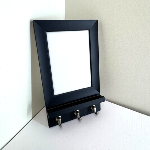 Dry Erase Board Black Wall Frame Hooks 8x10 Accessories Entryway Key Rack Decor