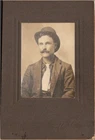 CDV card civil war Era Hamilton Missouri Gunslinger hat Ortie Clampatt photo
