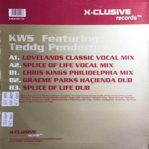 K.W.S. featuring Teddy Pendergrass - The More I Get, The More I - Picture 4 of 4
