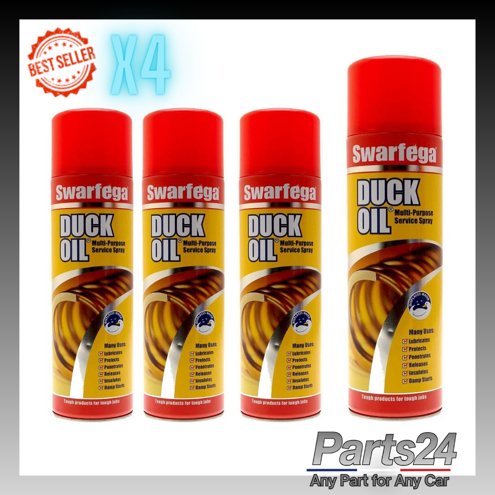 4x Swarfega Duck Oil Spray Multi-Purpose Lubricant Rust Protector Releases Rusty
