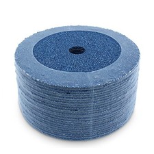 Zirconia Resin Fiber Grinding and Sanding Discs, 7  x 7/8  - 25 Pack 36 Grit