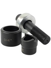 AMZCNC 3/4" Conduit Hole Size Knockout Punch Unit with Manual Draw Stud Black