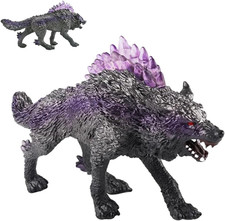 Wolf Figures Miniature Wolf Jouet Schneewolf Modell Spielzeug PVC Ornamente