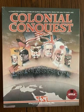 Colonial Conquest SSI, 1995.  Apple II  PC game.  Boxed Set.  Complete.