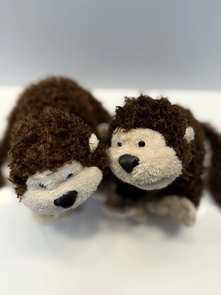 Pair Of 2 Ganz Cheeky Monkeys Webkinz Stuffed Animal Plush Toy Brown 8" NO CODE - Image 3 of 4