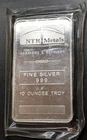 10 OZ  Silver Bar .999 Fine NTR Metals Beautiful
