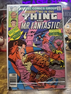 Marvel Two In One 71 Thing Mr. Fantastic Newsstand Edition 1981 Maelstrom