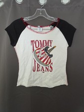 vintage tommy jeans shirt small 1985 World Tour