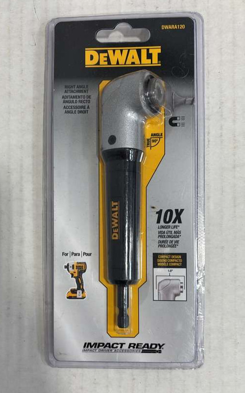 DEWALT DWARA120 Right Angle Attachment Impact Ready