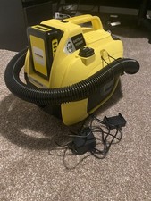 Kärcher WD 1 Battery 7L 18V Cordless Wet/Dry Vacuum Cleaner Set - Yellow