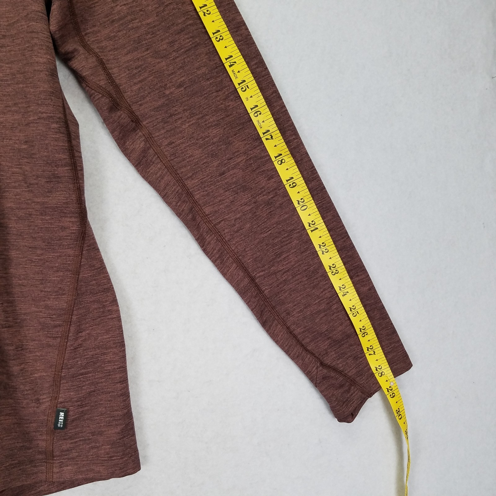 REI Co-op Midweight Base Layer Men's Size L  Rust Pullover Shirt Crew Neck