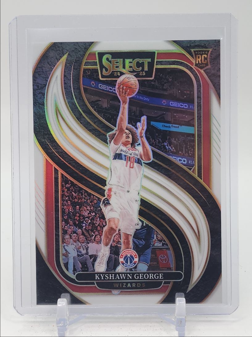 KYSHAWN GEORGE 2024-25 SELECT PREMIER LEVEL ROOKIE WHITE PRIZM RC /149 Q4530