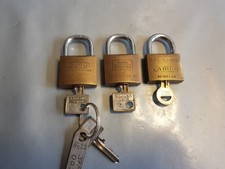 3 Stück Profi Vorhängeschloss Bügelschloss Burg Wächter ABUS 40mm Bundeswehr