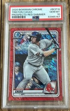 2020 Bowman Chrome Triston Casas Red Shimmer /5 PSA 10 Color Match BCP-18