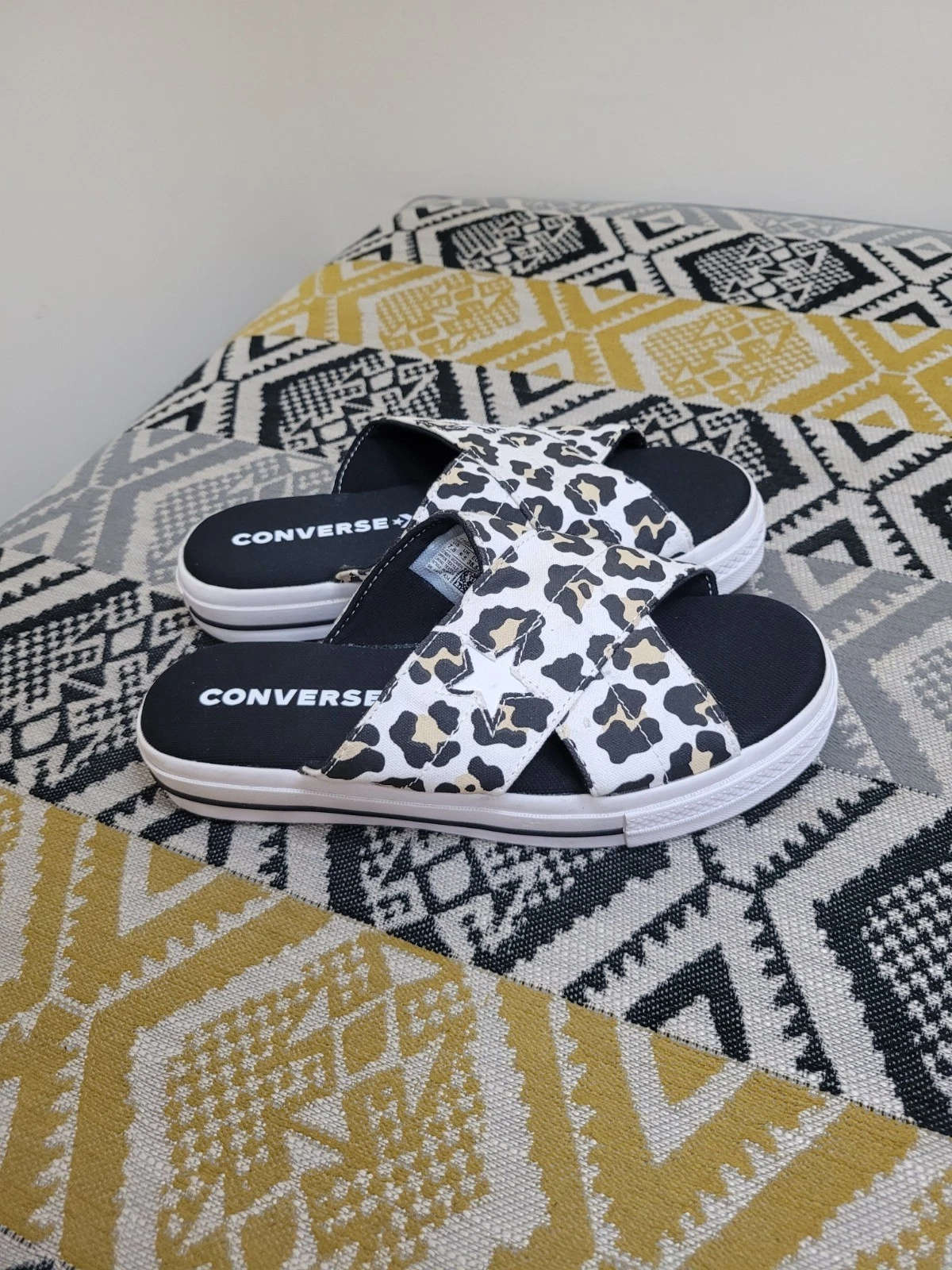 Sandali donna Converse One Star platform slides usati in ottime condizioni taglia 5 5 EU 38 5 ghepardo ?