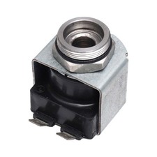 Solenoid Coil for Hydraulic Valves 12V 24V Metal Housing Silver Finish