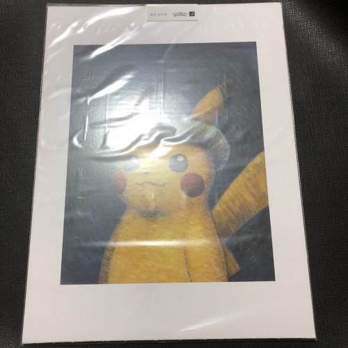 Van Gogh Museum Van Gogh Pikachu Snorlax Art Print & Postcard Set - Picture 2 of 10