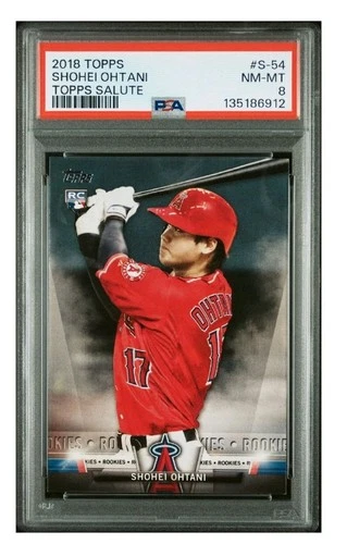 2018 Topps Salute Series 2 Rookie Shohei Ohtani #S-54 (RC) PSA 8
