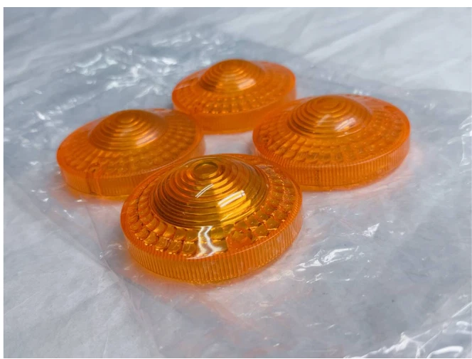 Yamaha SR400 SR500 XS250 TX650 XS650 Juego de lentes de señal de giro originales x4 nuevo sin usar Foto 4 de 4